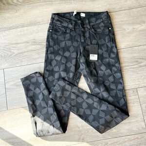 NWT SCOTCH &  SODA La Bohemienne Mid Rise Skinny Star Pattern Jeans